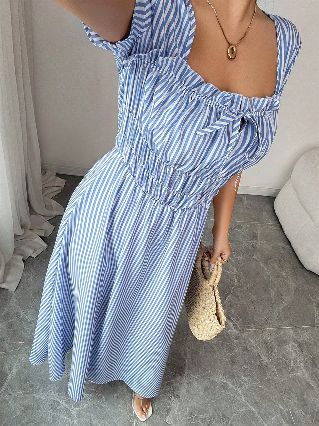Rochie maxi SHEIN, albastru