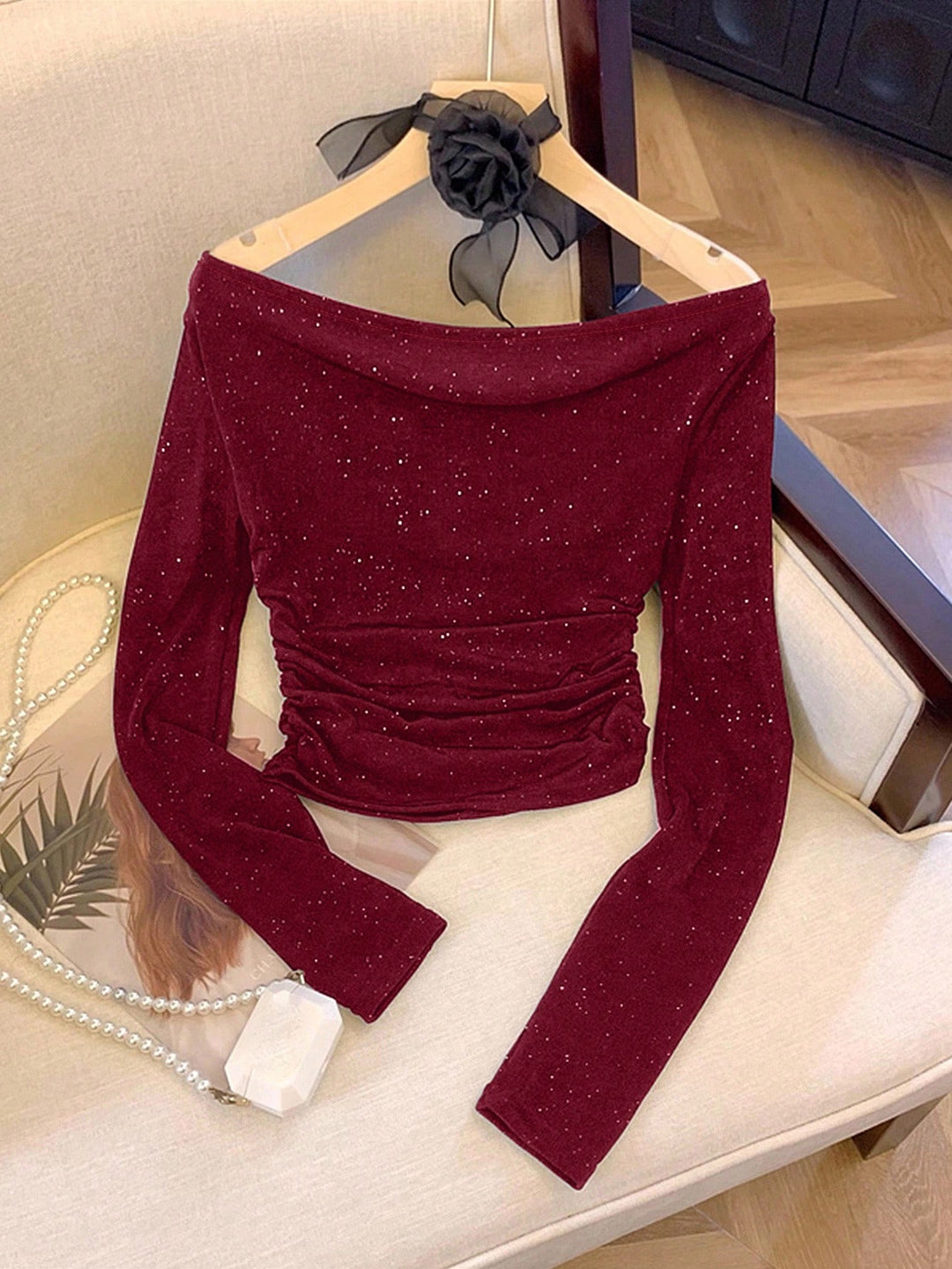 Tricou SHEIN, vișiniu