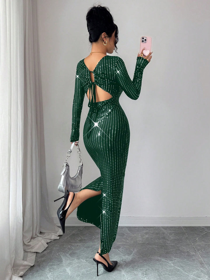 Rochie midi SHEIN, verde