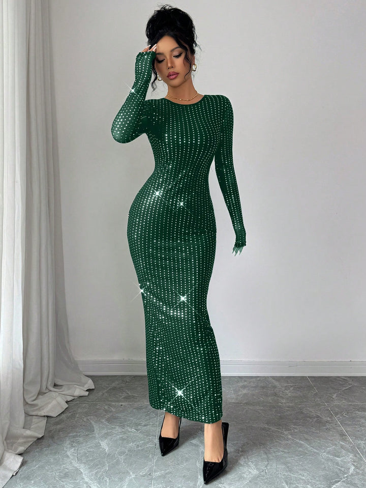 Rochie midi SHEIN, verde