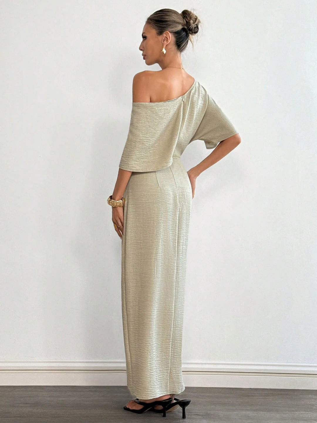 Rochie midi SHEIN, bej
