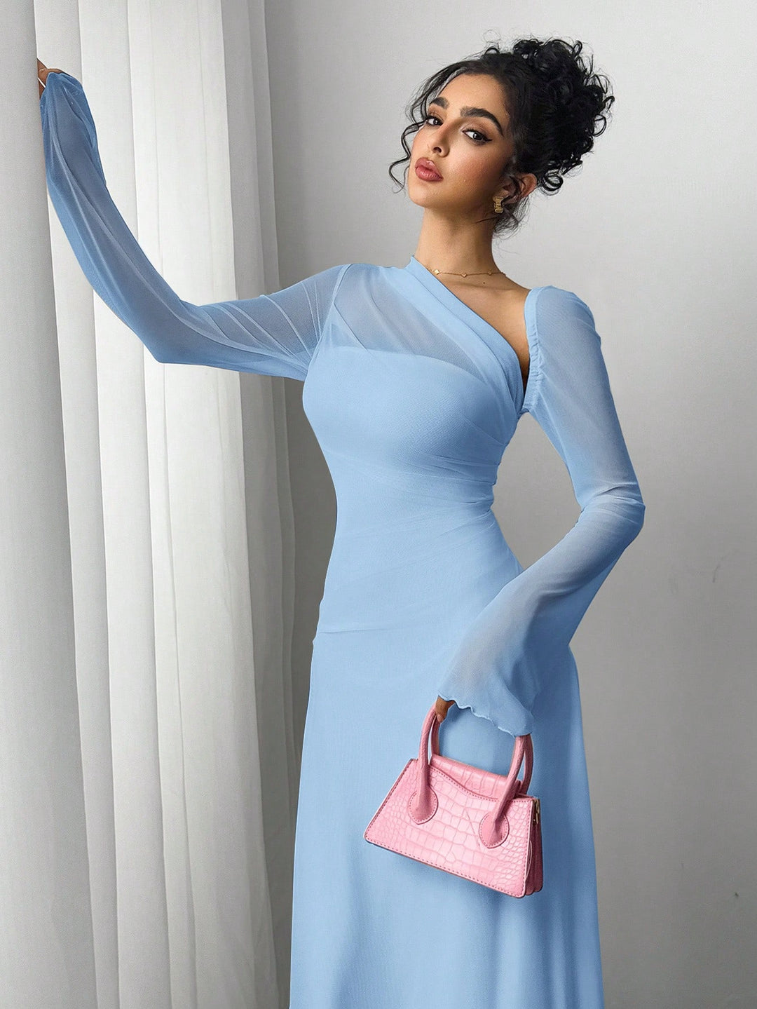 Rochie maxi SHEIN, albastru