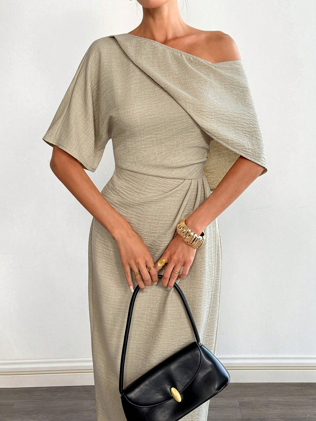 Rochie midi SHEIN, bej