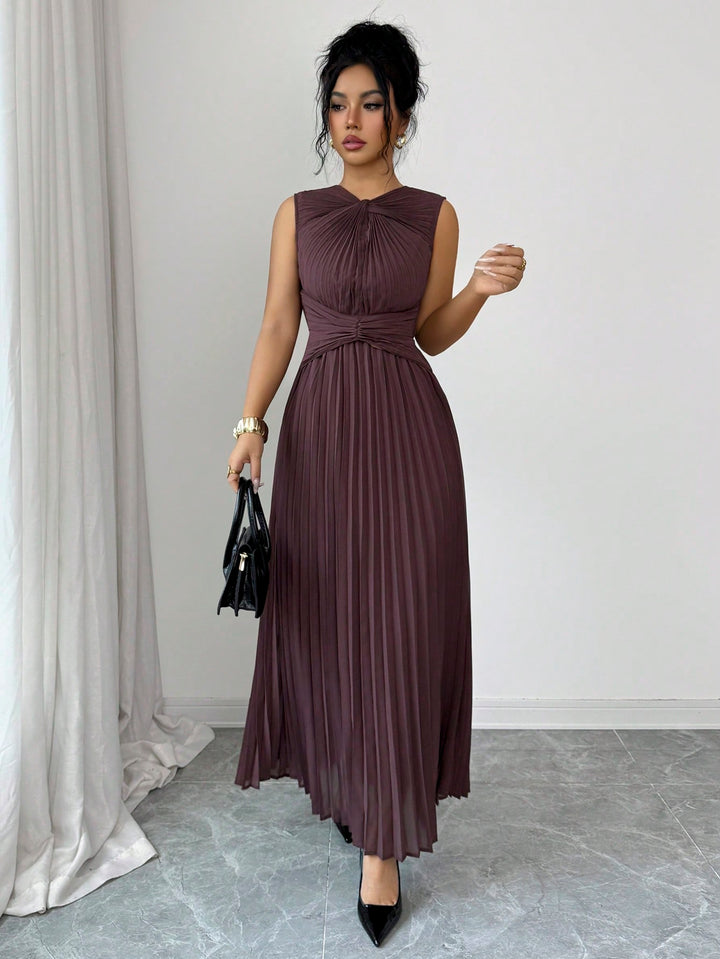 Rochie maxi SHEIN, maro