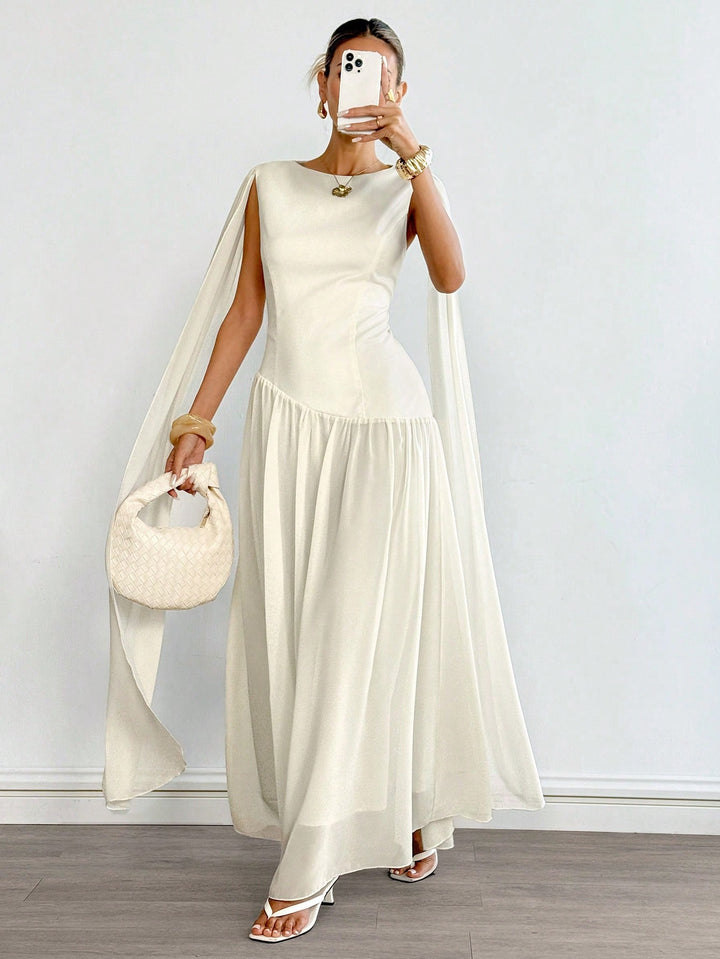 Rochie maxi SHEIN, bej