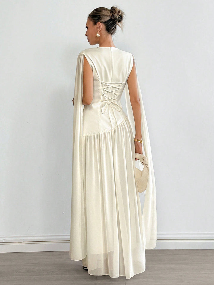 Rochie maxi SHEIN, bej