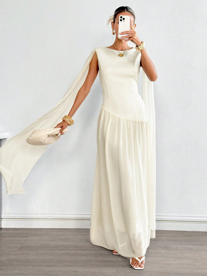 Rochie maxi SHEIN, bej
