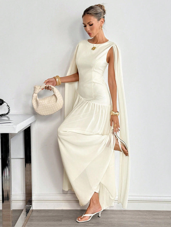 Rochie maxi SHEIN, bej
