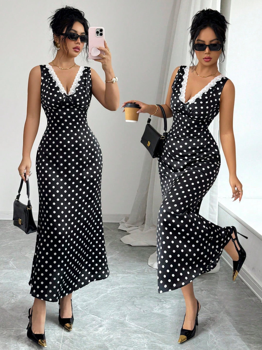 Rochie maxi SHEIN, negru