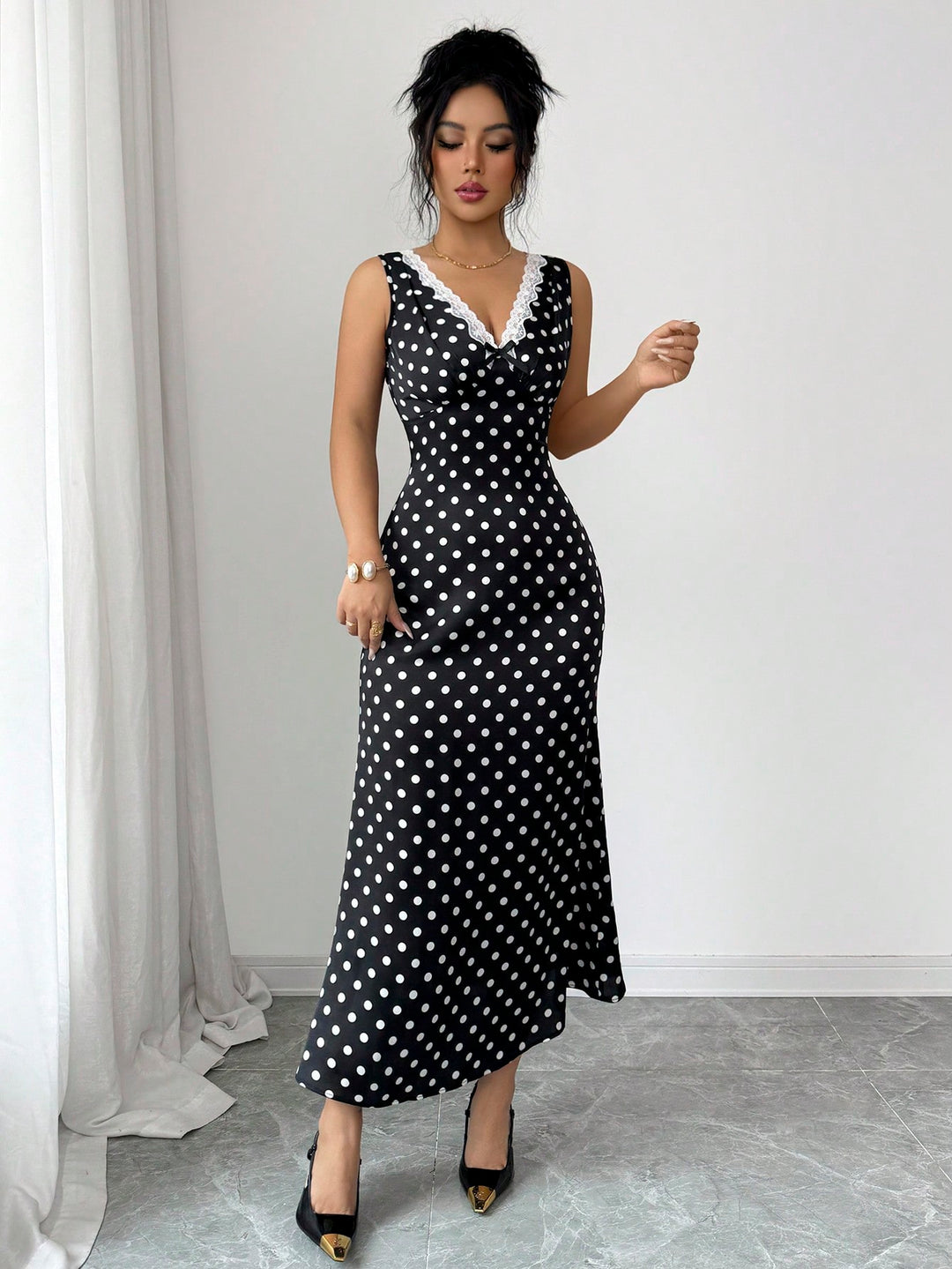 Rochie maxi SHEIN, negru