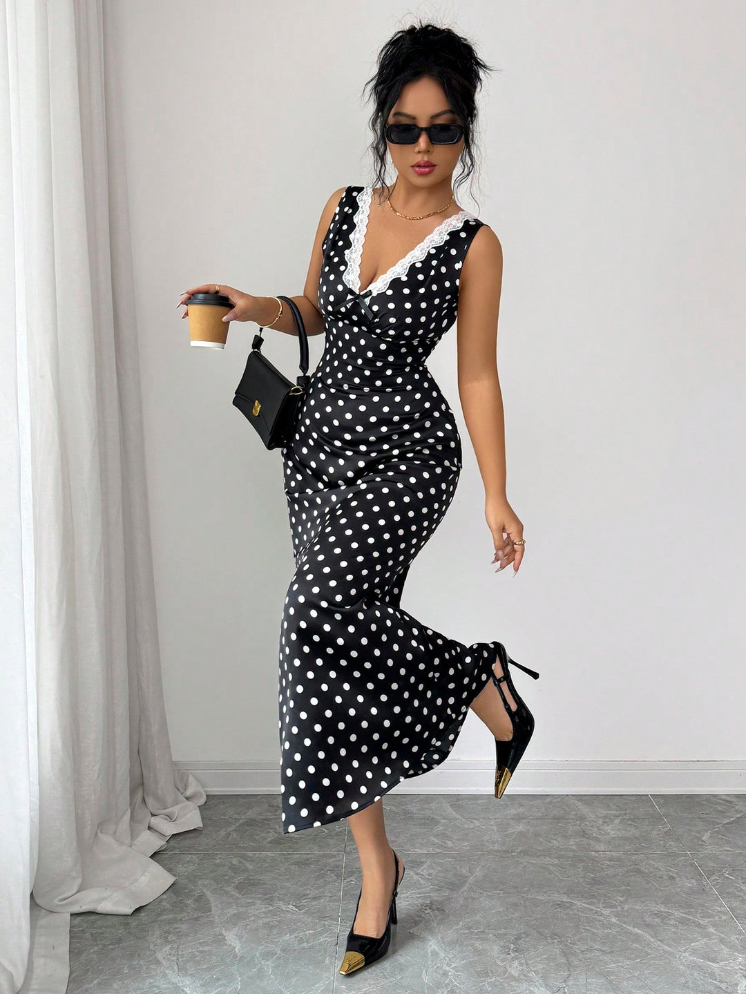 Rochie maxi SHEIN, negru