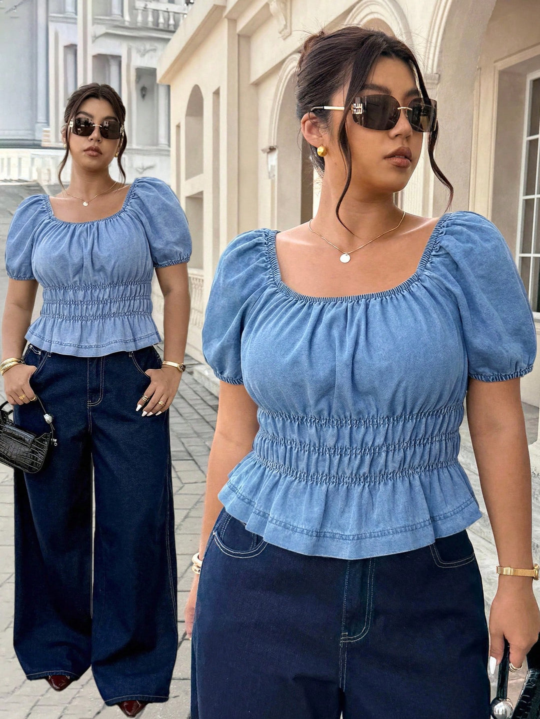 Top SHEIN, albastru