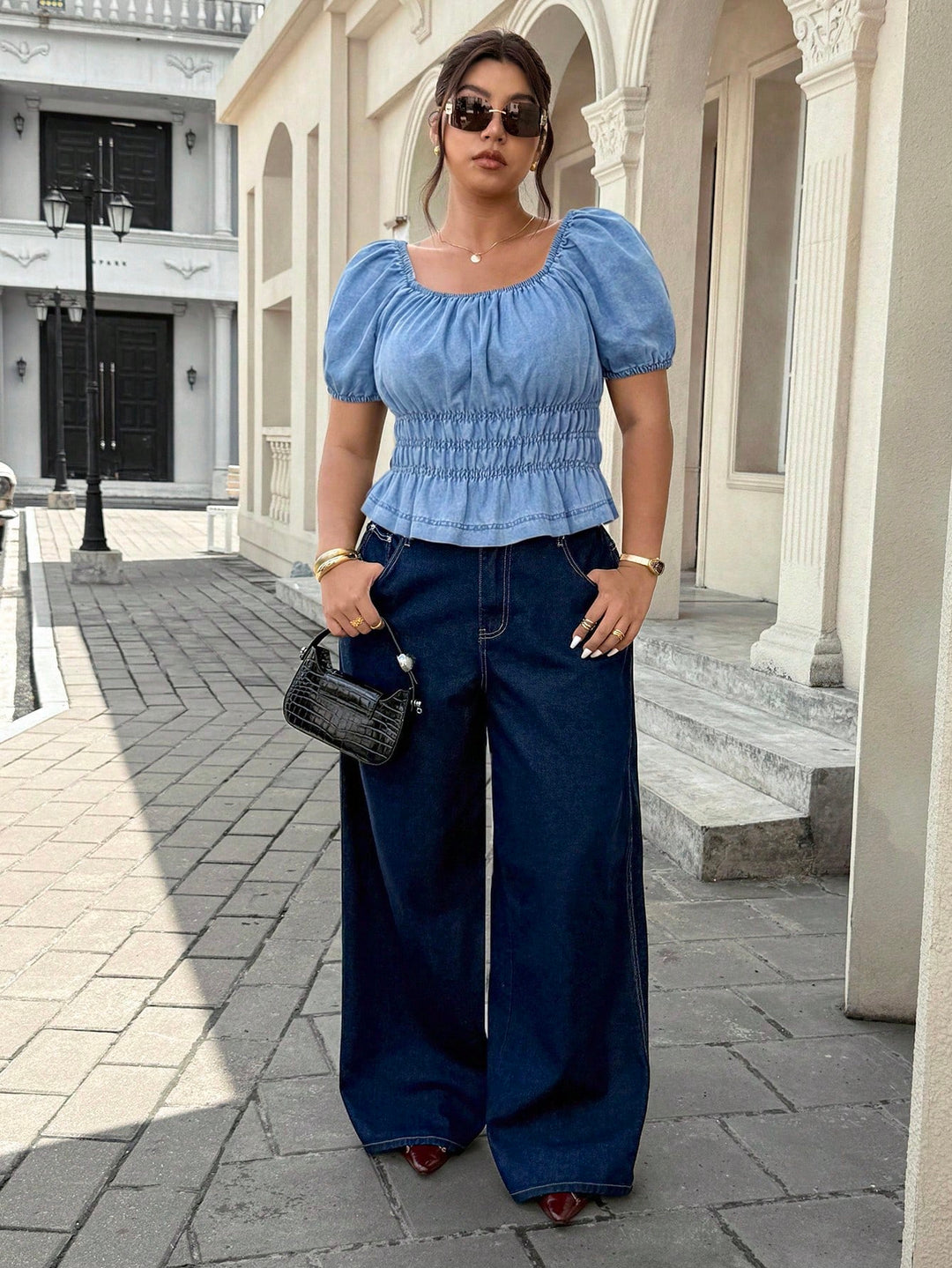 Top SHEIN, albastru
