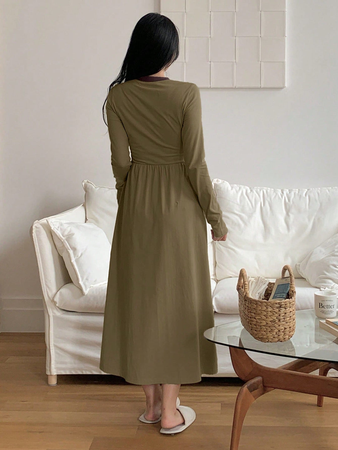 Rochie SHEIN, kaki