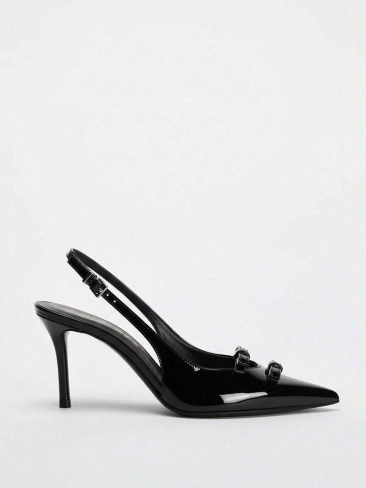 Pantofi cu toc SHEIN, negru