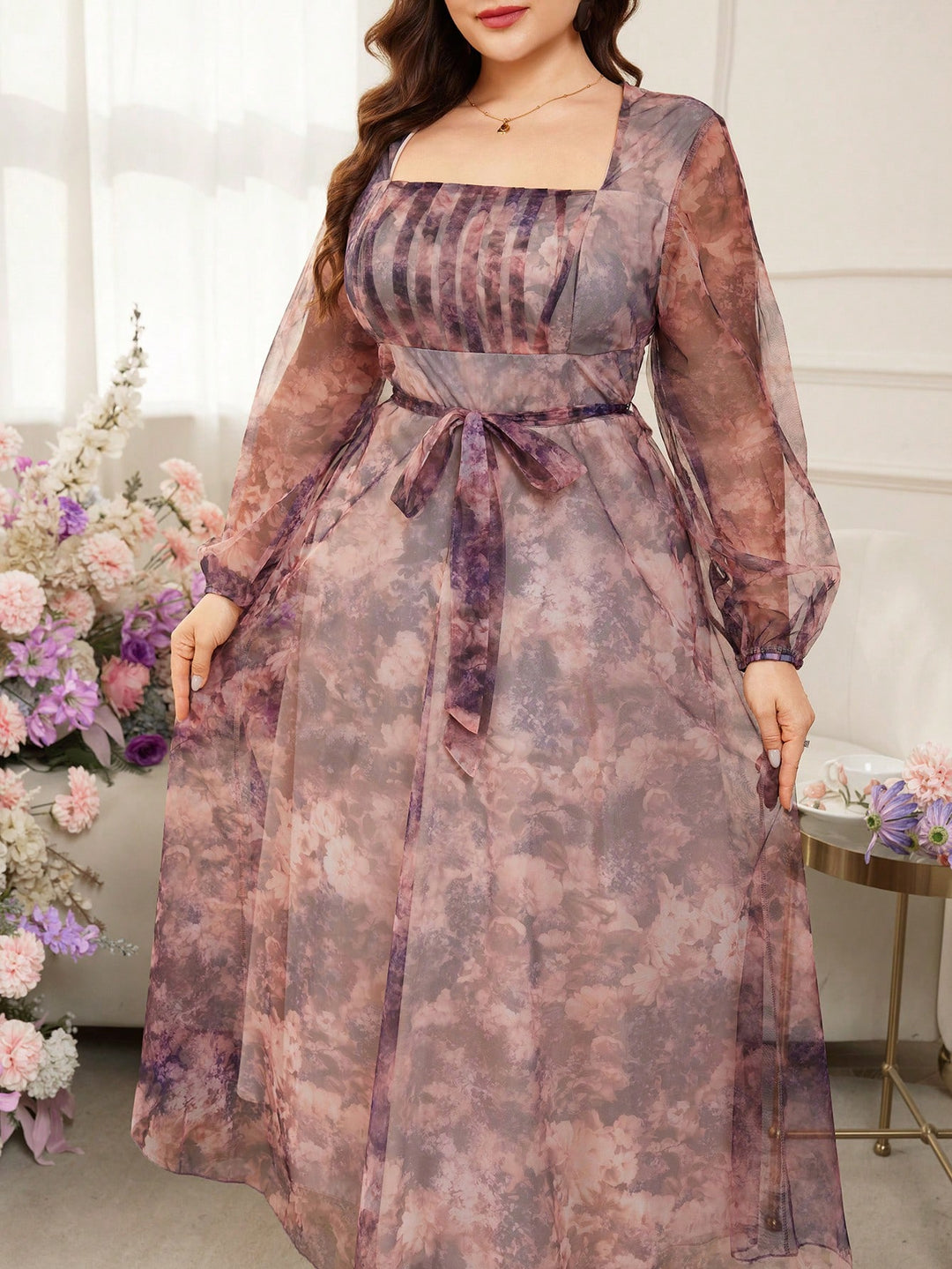 Rochie maxi SHEIN, mix culori
