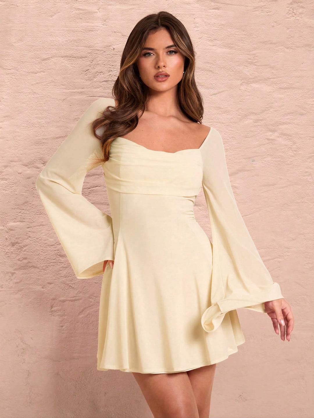 Rochie mini SHEIN, galben