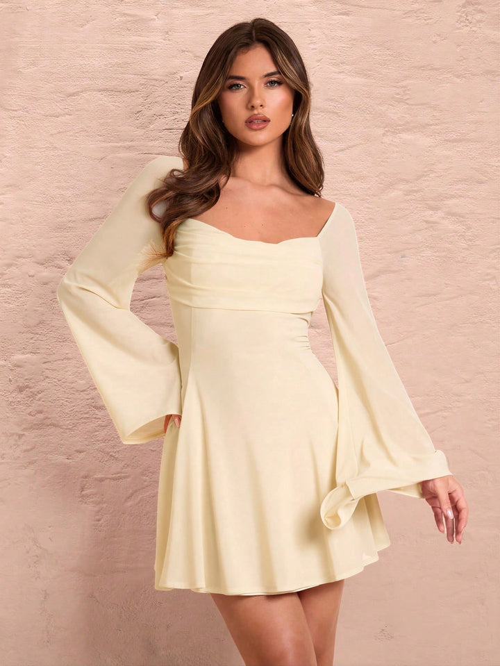 Rochie mini SHEIN, galben