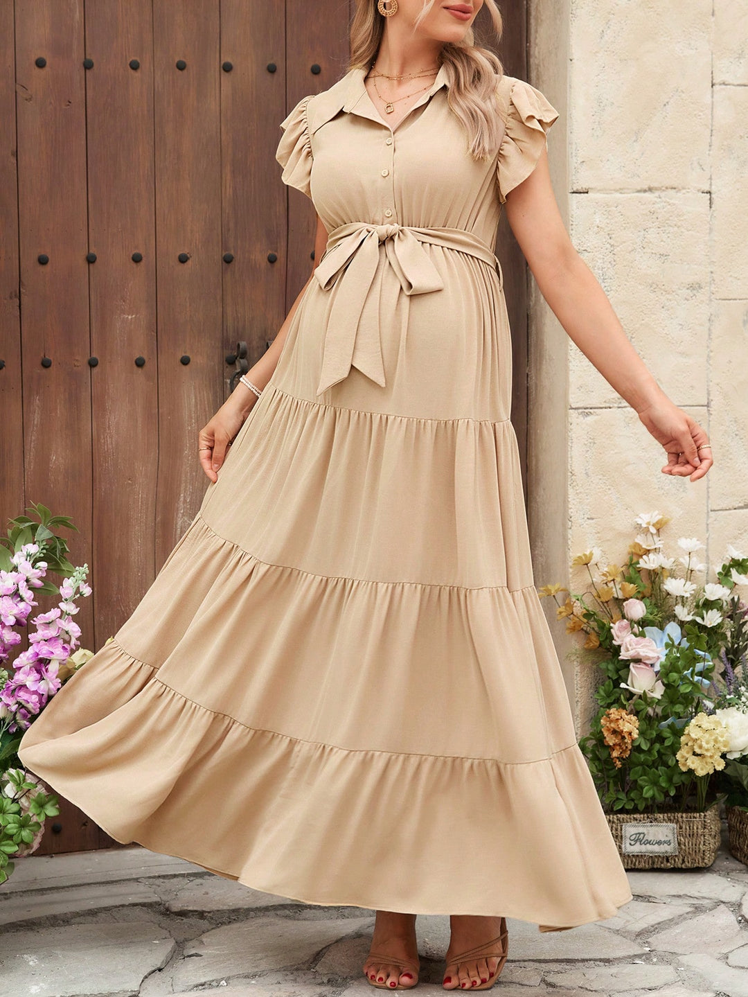 Rochie SHEIN, kaki