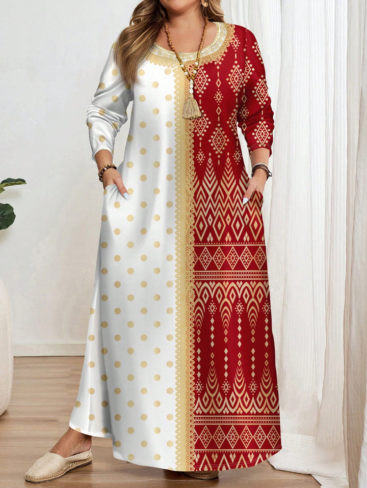 Rochie maxi  SHEIN, mix culori