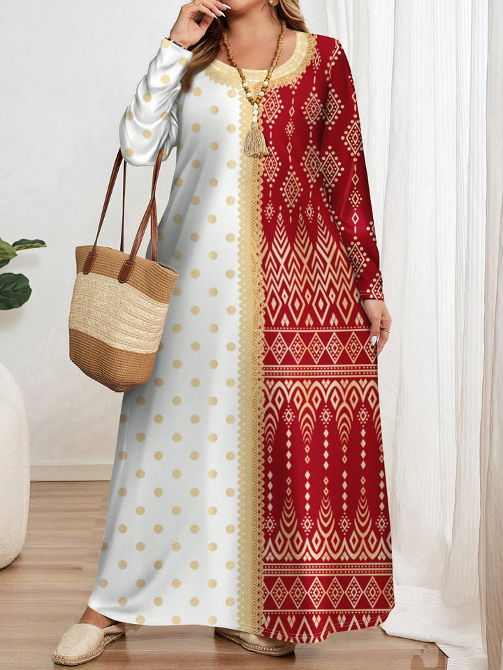Rochie maxi  SHEIN, mix culori