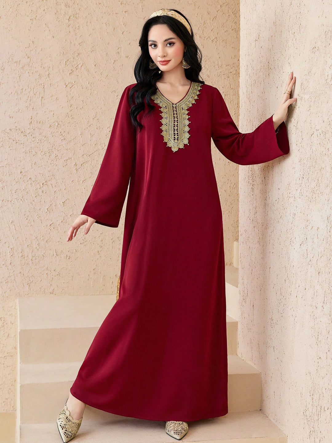 SHEIN Ruha, burgundi