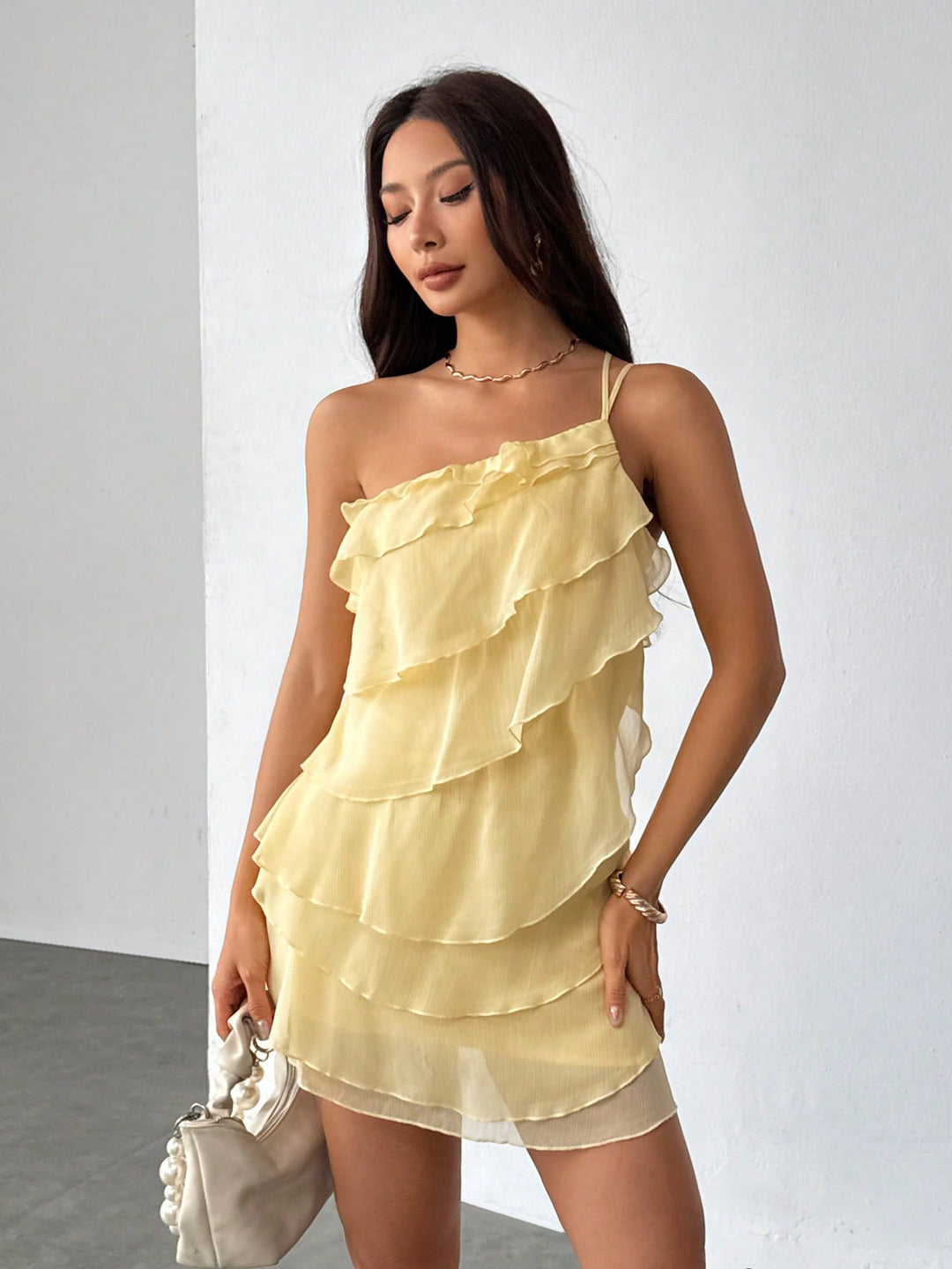 Rochie mini SHEIN, galben