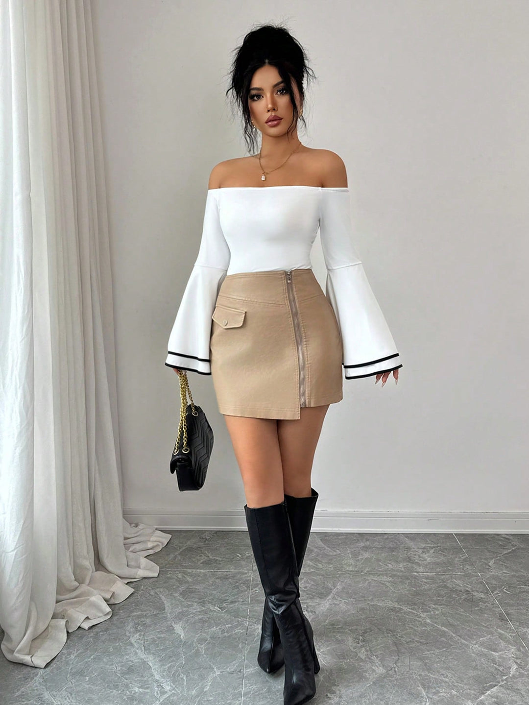 Top SHEIN, alb