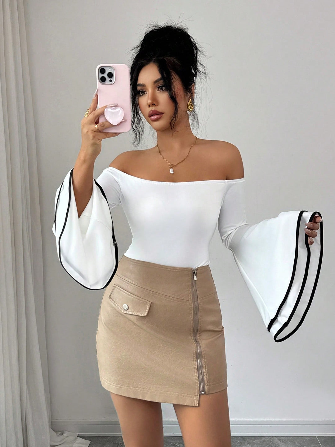 Top SHEIN, alb