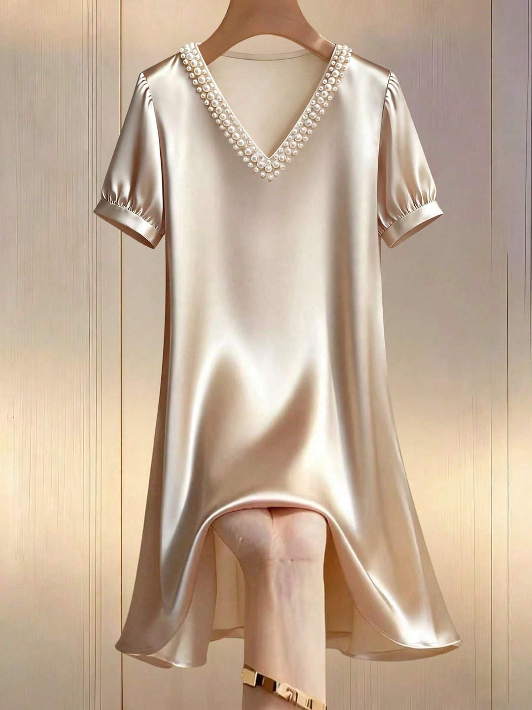 Rochie midi SHEIN, auriu