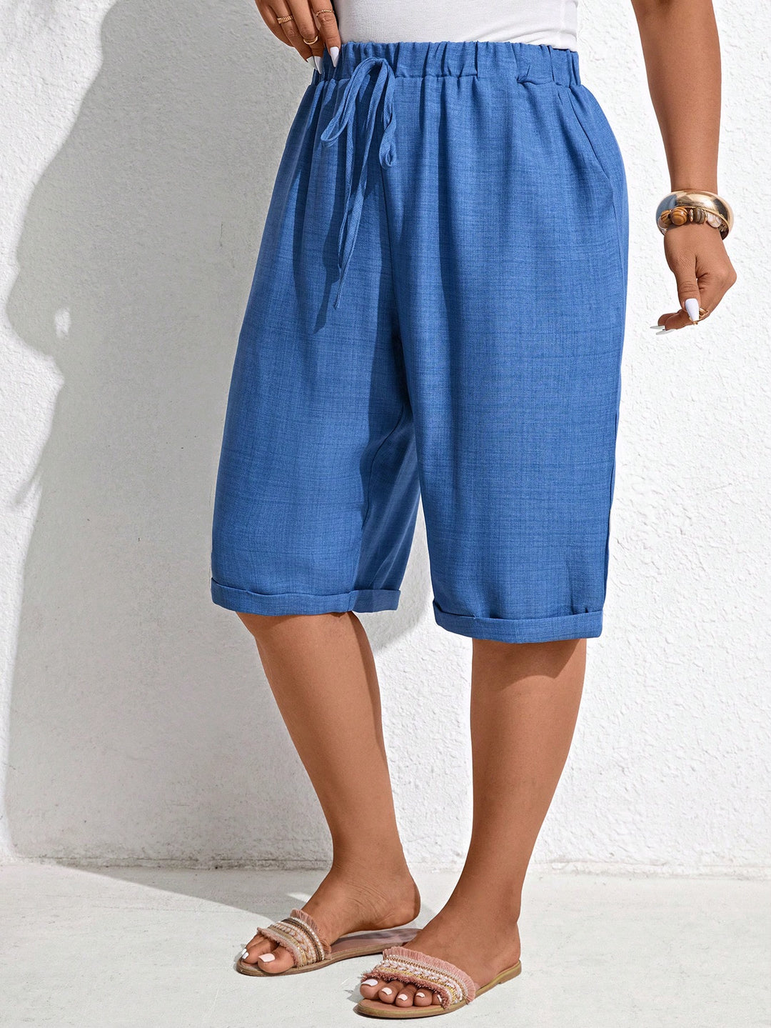 Pantaloni SHEIN, albastru