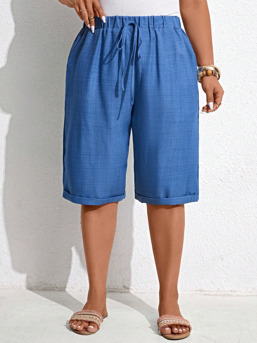 Pantaloni SHEIN, albastru