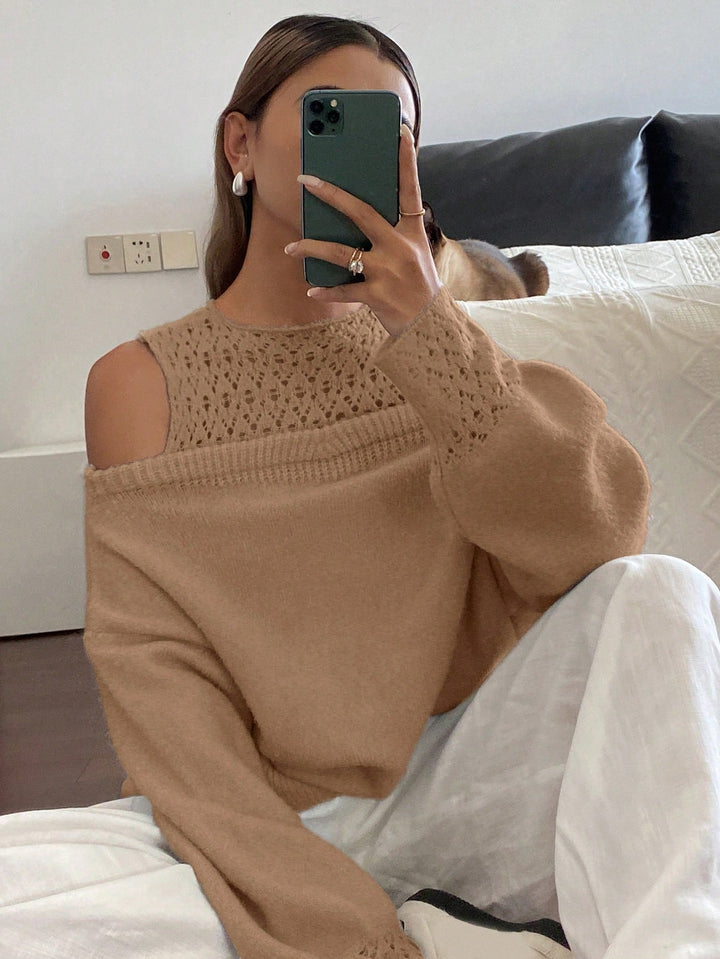 Pulóver SHEIN, khaki