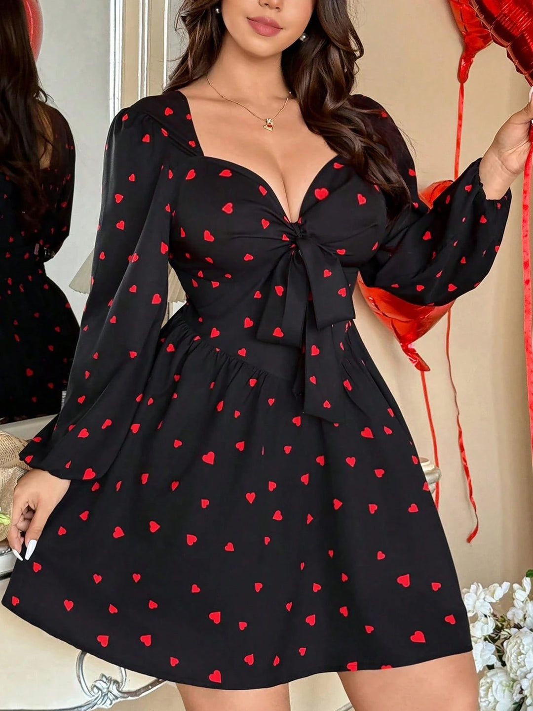 SHEIN mini ruha, fekete