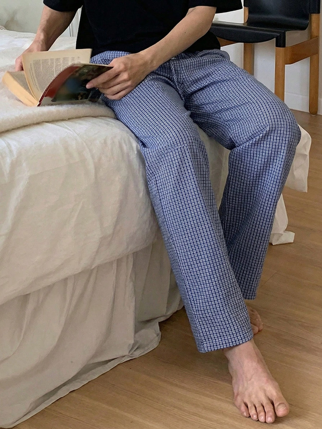 Pantaloni SHEIN, albastru