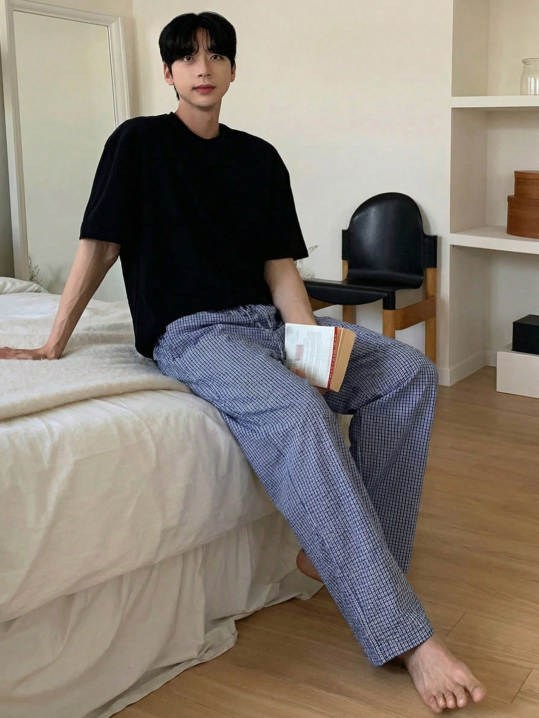 Pantaloni SHEIN, albastru