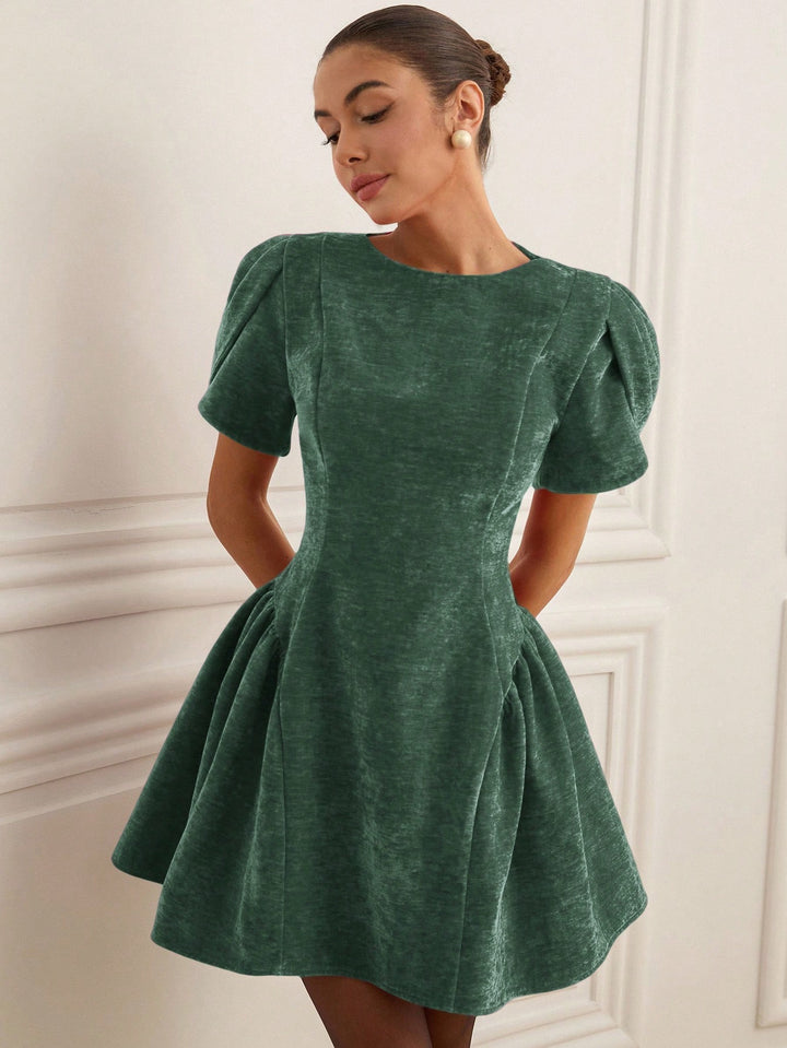 Rochie mini SHEIN, verde