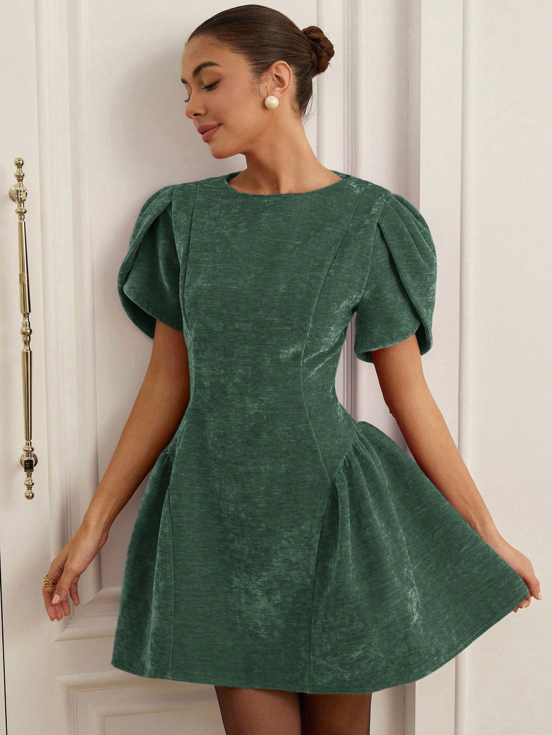 Rochie mini SHEIN, verde