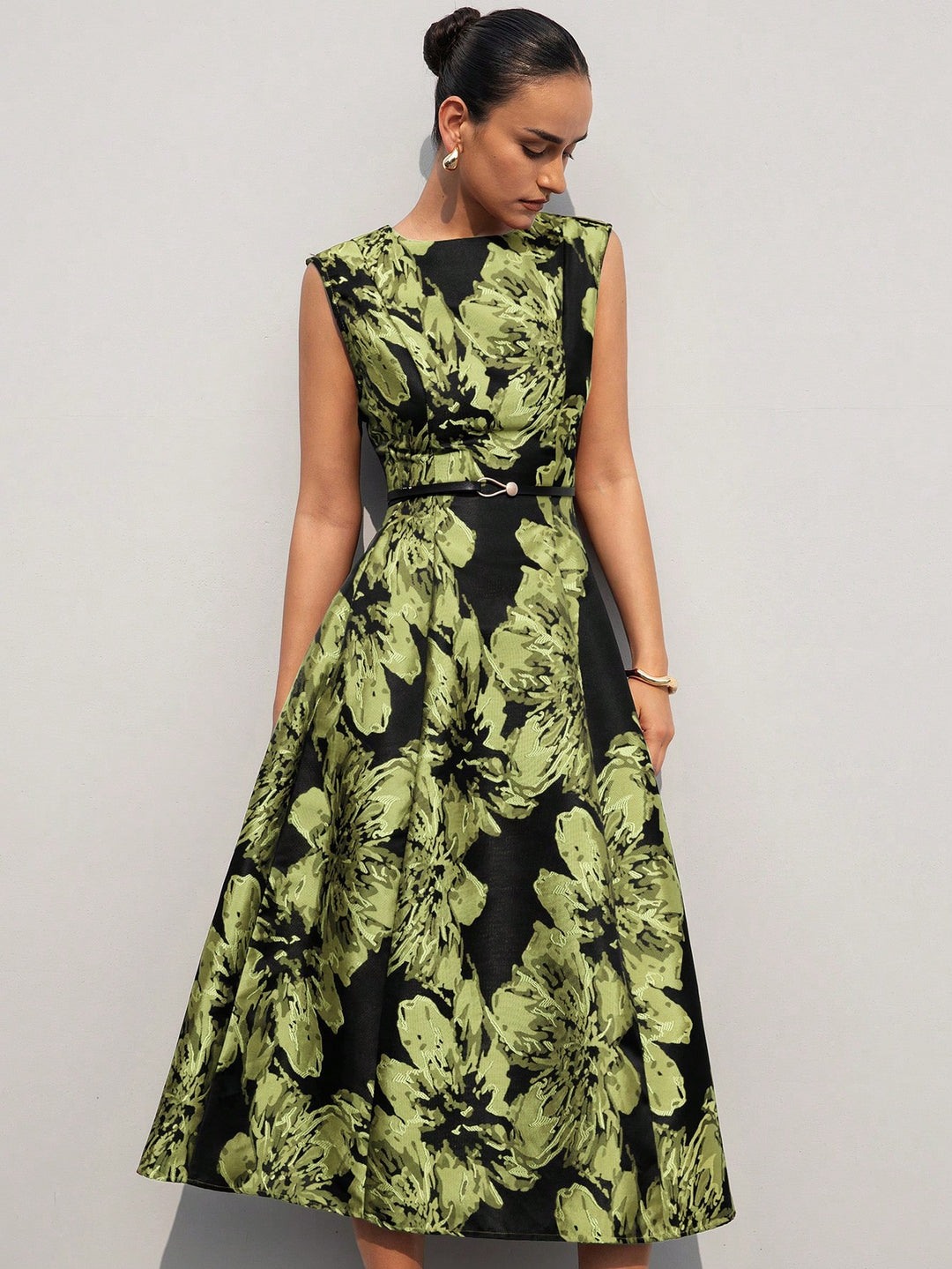 Rochie midi SHEIN, verde