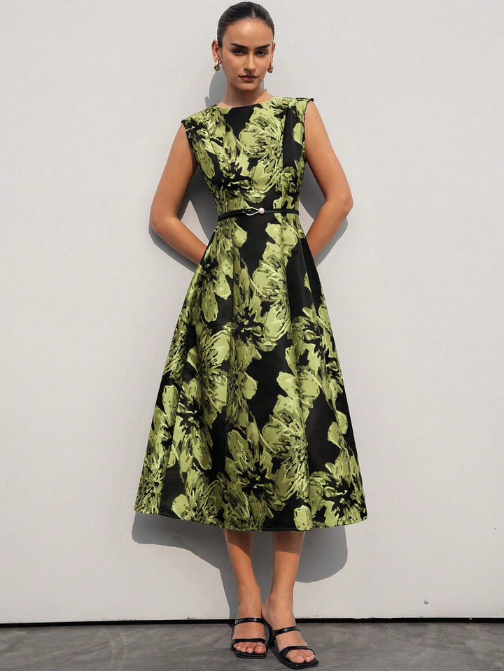 Rochie midi SHEIN, verde