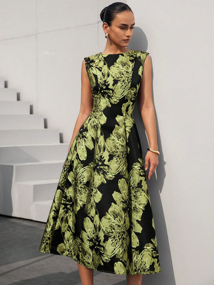 Rochie midi SHEIN, verde