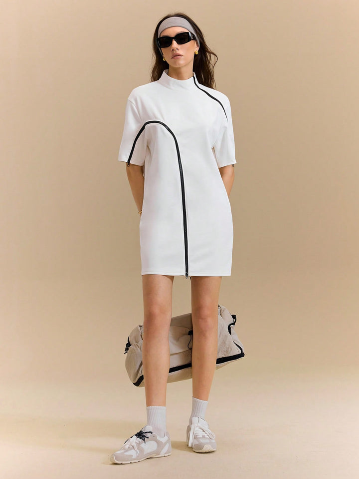Rochie mini SHEIN, alb