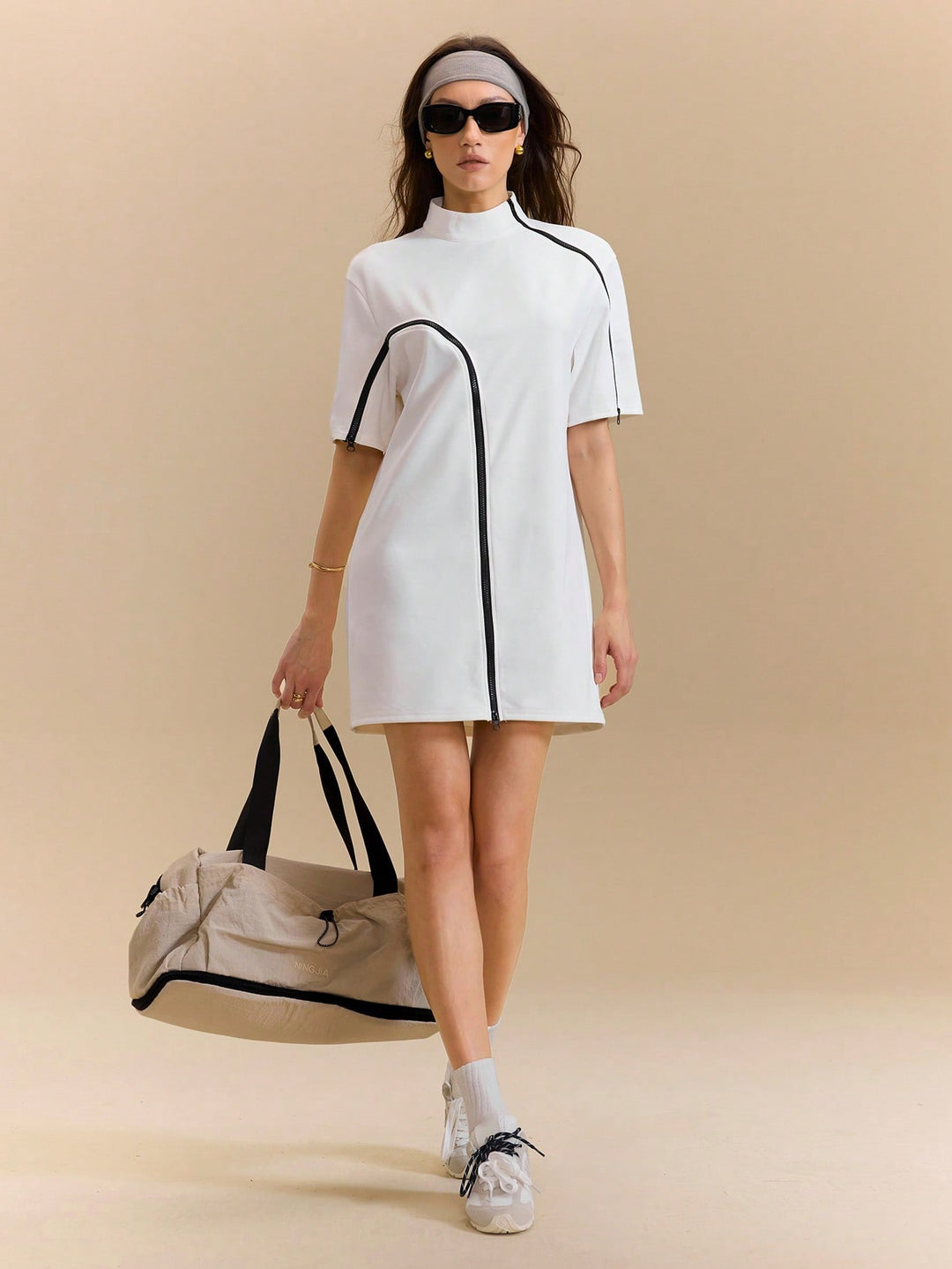 Rochie mini SHEIN, alb