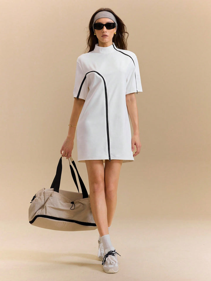 Rochie mini SHEIN, alb