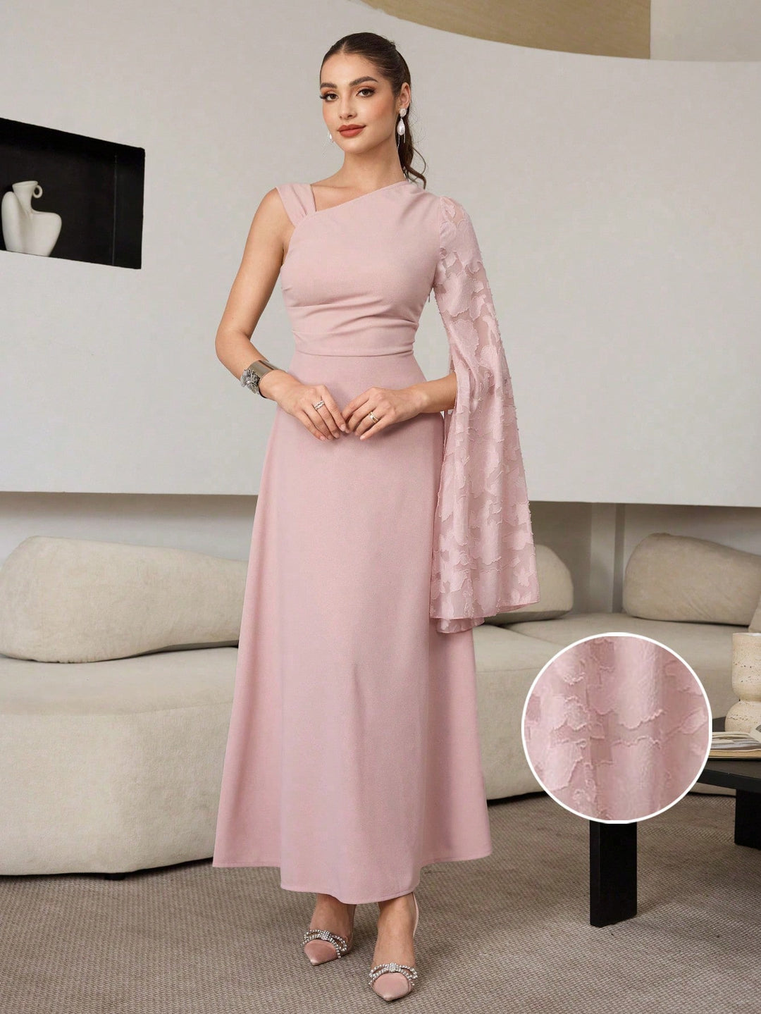 Rochie maxi SHEIN, roz