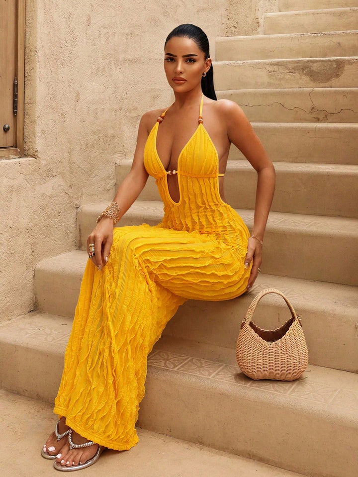 Rochie maxi SHEIN, galben