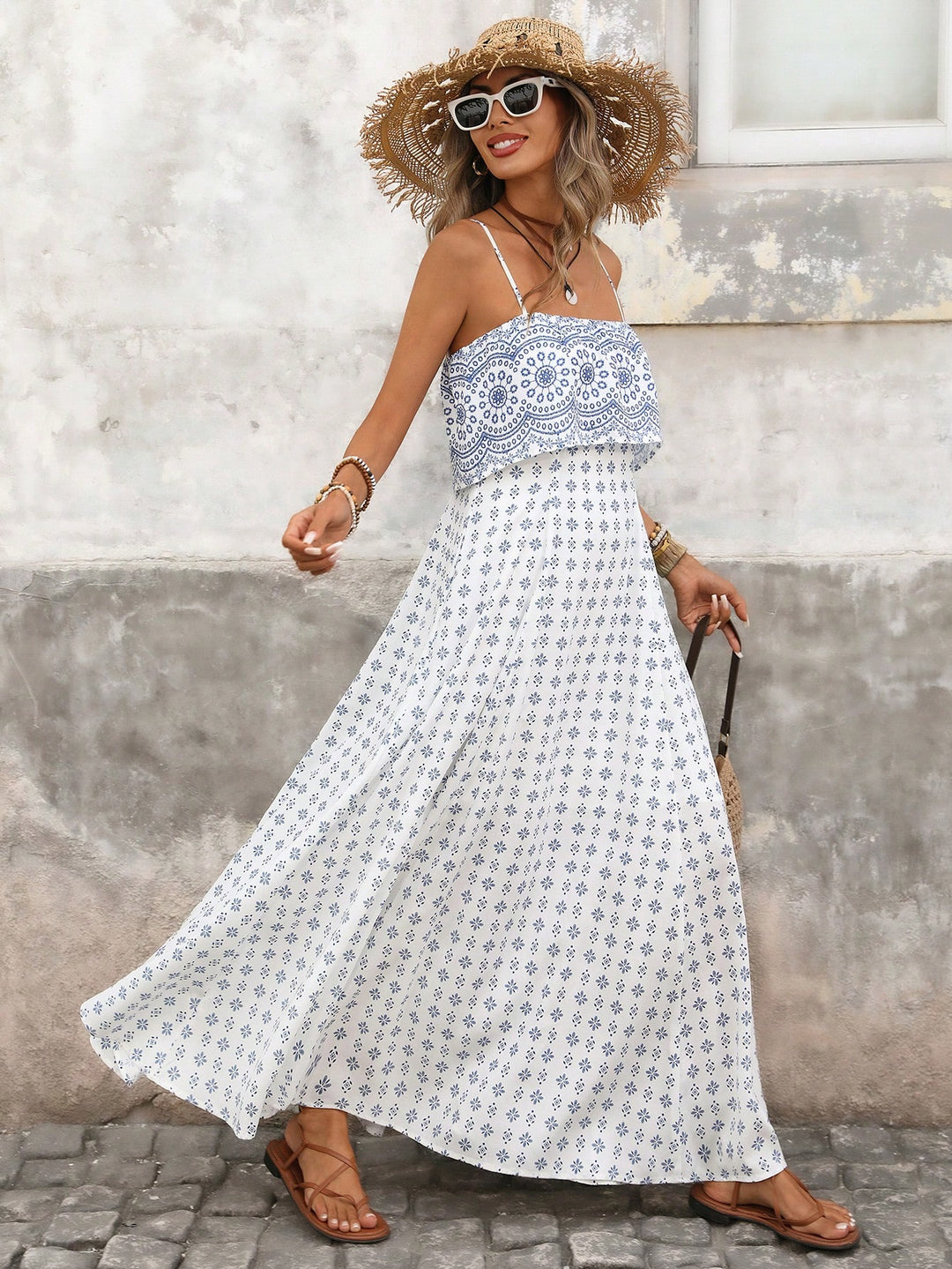 Rochie maxi SHEIN, alb