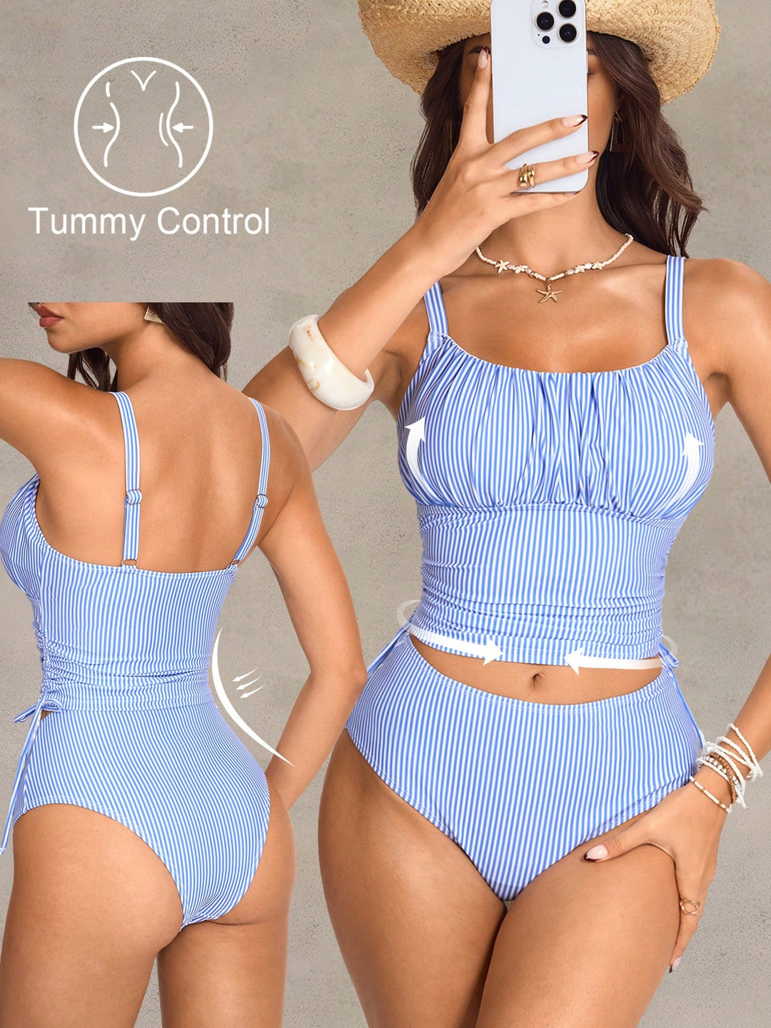 Costum de baie SHEIN, mix culori