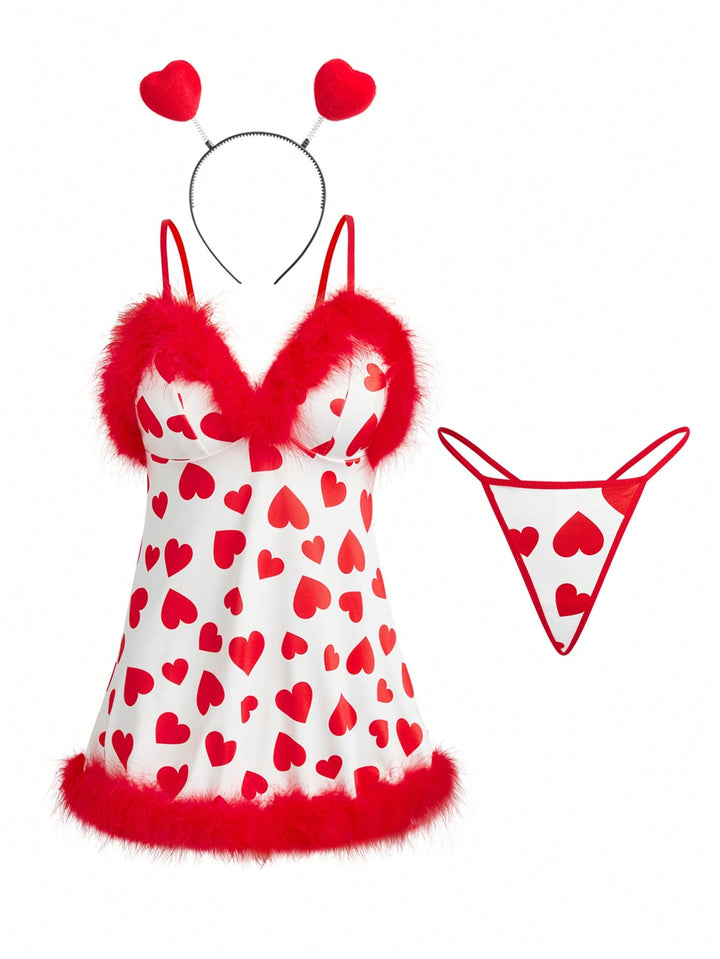 Set lenjerie intima SHEIN, roșu