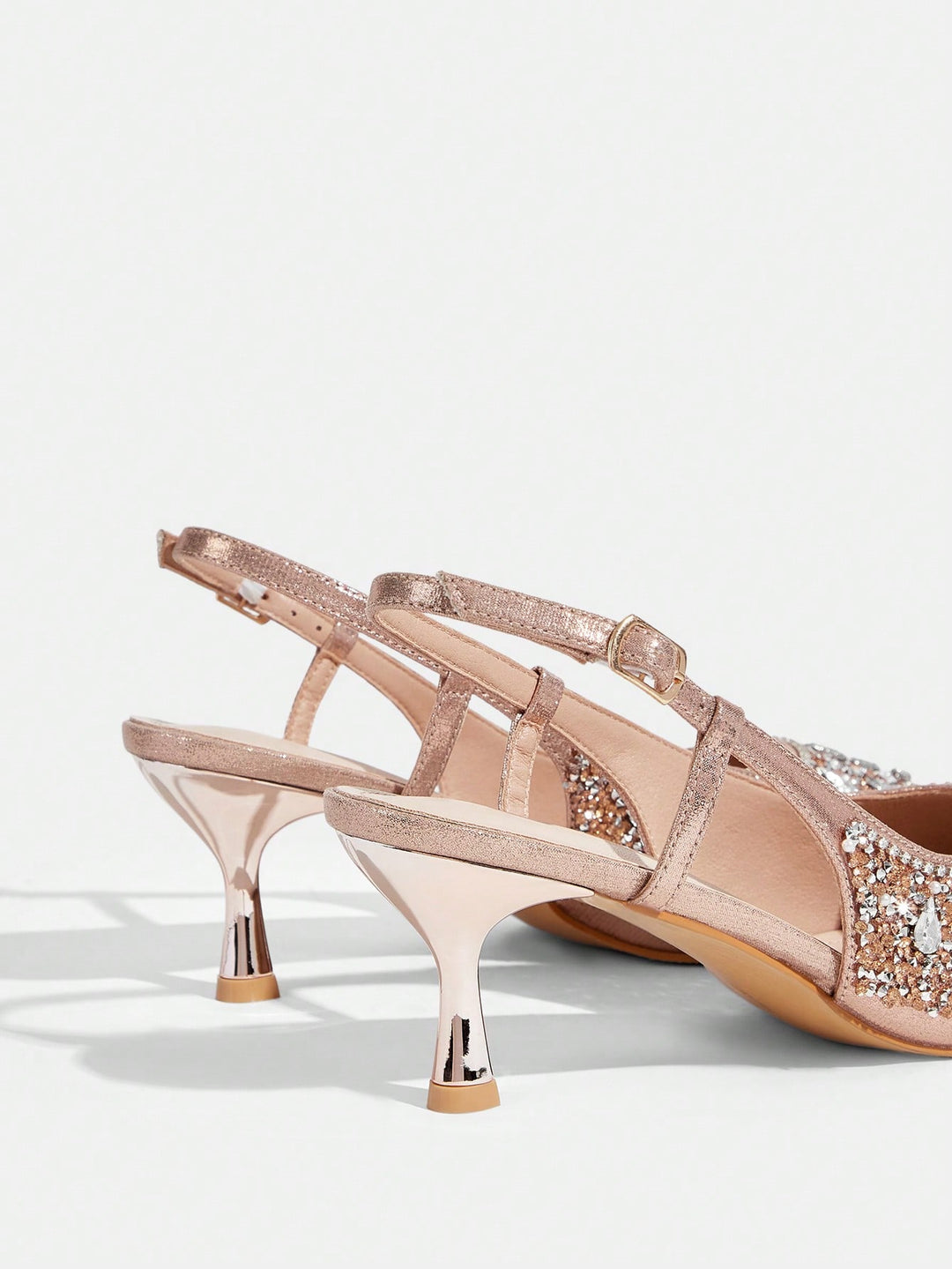 SHEIN magassarkú cipő, arany